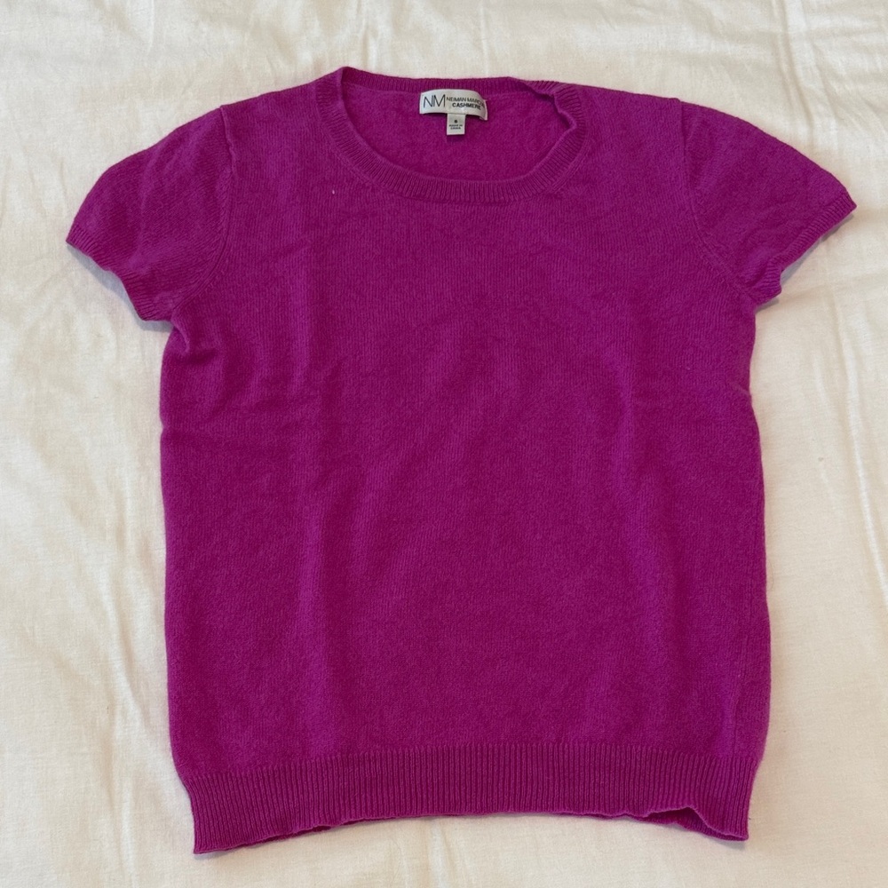Neiman Marcus Fuchsia Cashmere Sweater